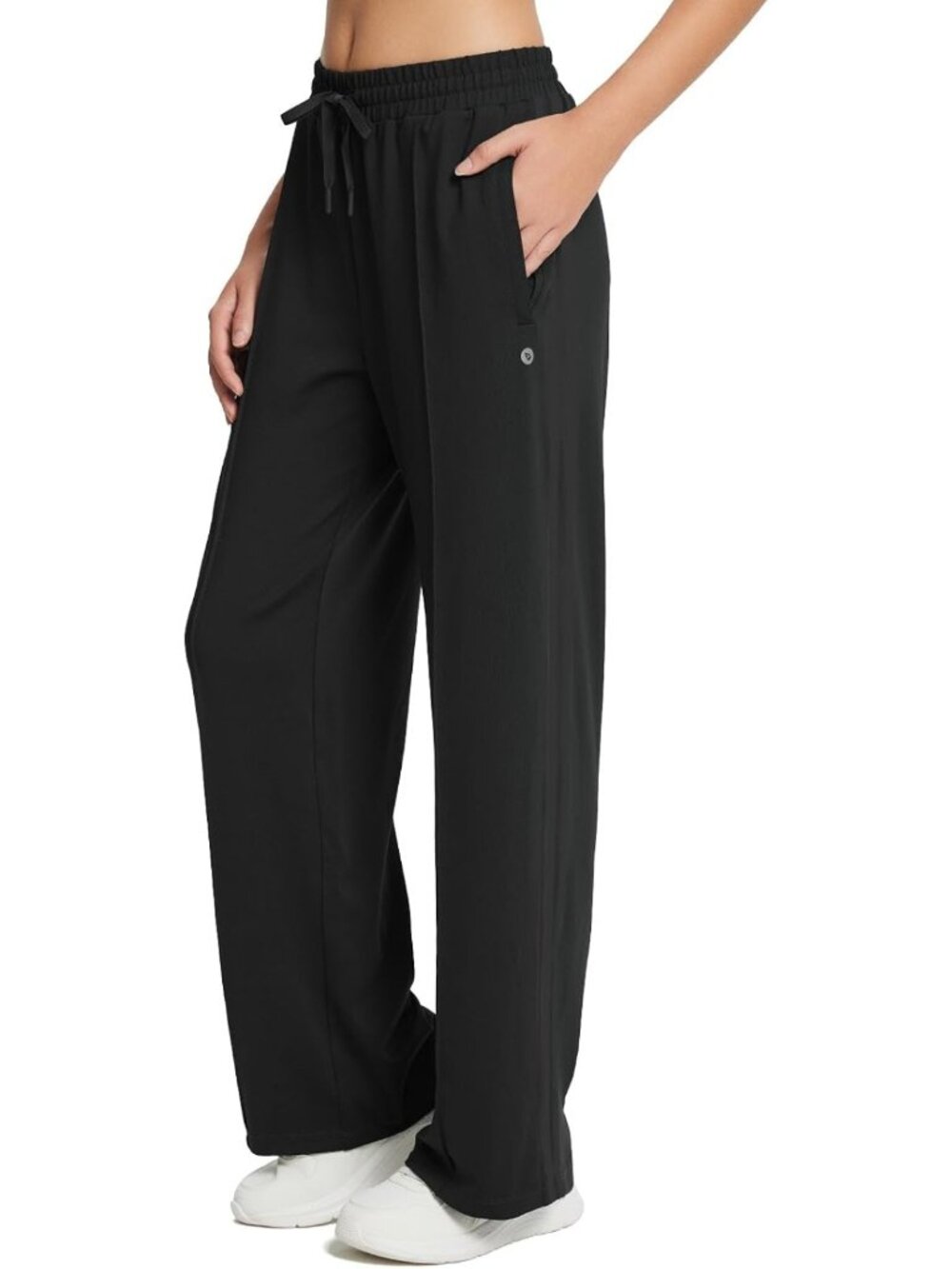 Loose Fit 29" Track Pants for Women | Straight Leg Jogging Sweatpants